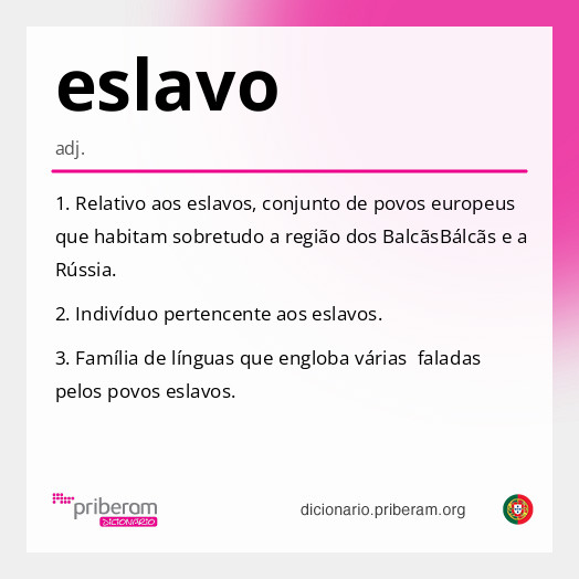 Significado de eslavo