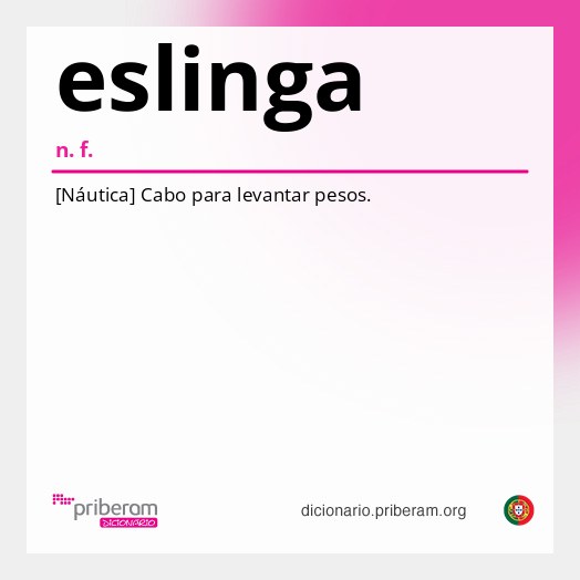 Significado de eslinga