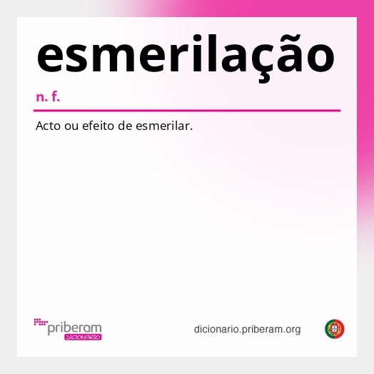 Significado de esmerilação