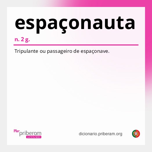 Significado de espaçonauta