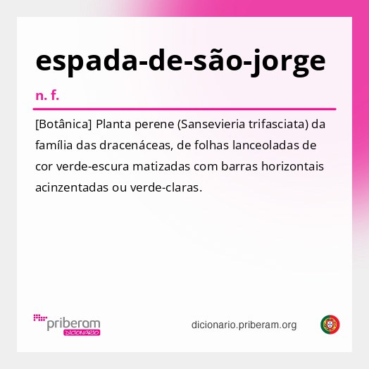 Significado de espada-de-são-jorge