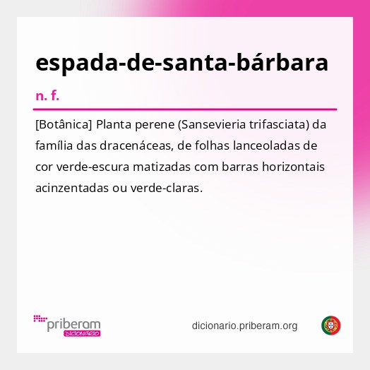 Significado de espada-de-santa-bárbara