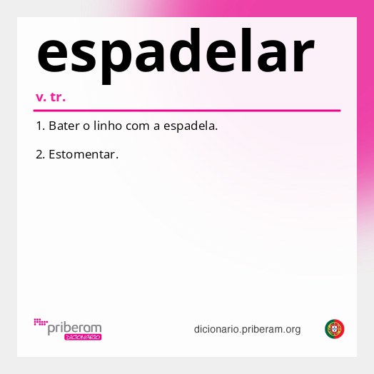 Significado de espadelar
