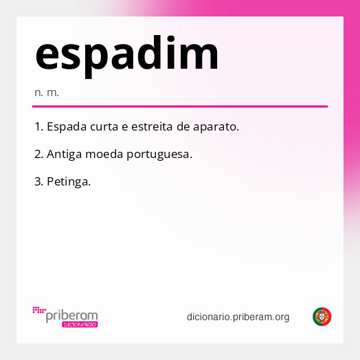 Significado de espadim