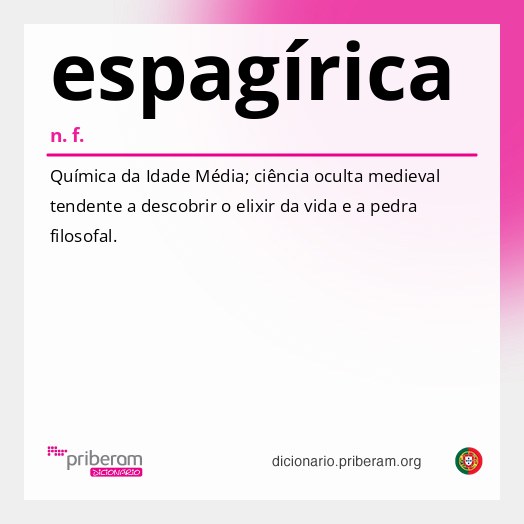 Significado de espagírica