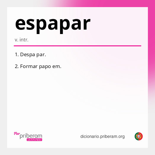 Significado de espapar