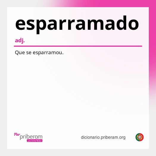 Significado de esparramado