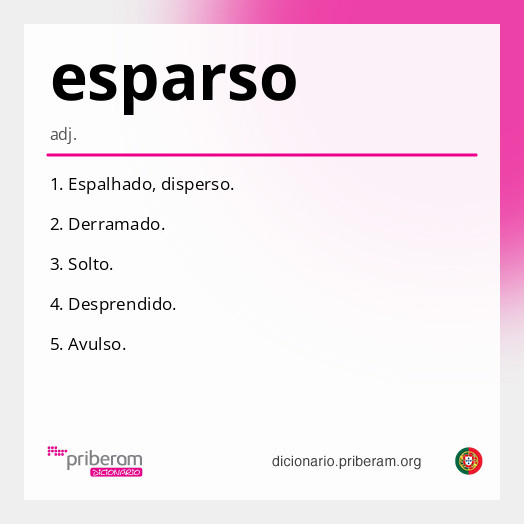 Significado de esparso