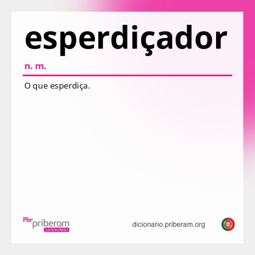Significado de esperdiçador
