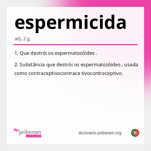 Significado de espermicida