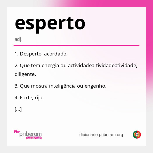 Significado de esperto