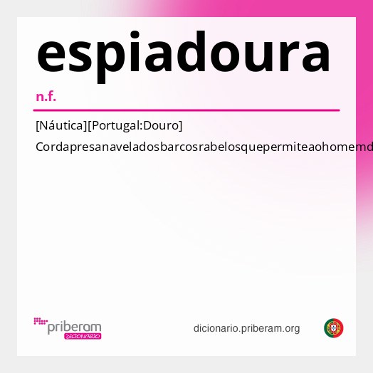 Significado de espiadoura