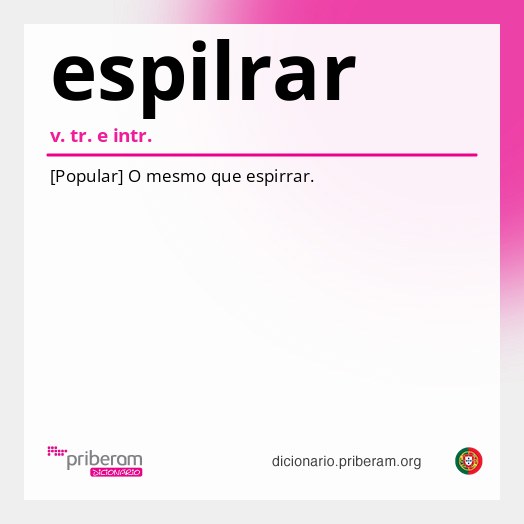 Significado de espilrar