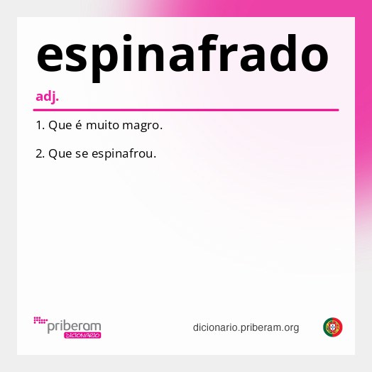 Significado de espinafrado