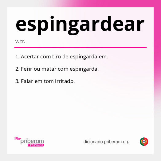 Significado de espingardear