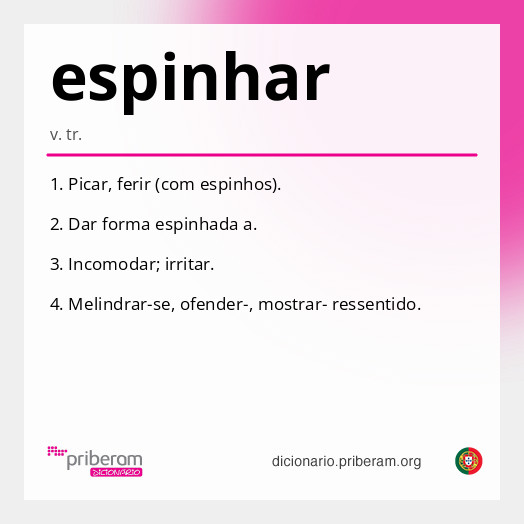 Significado de espinhar