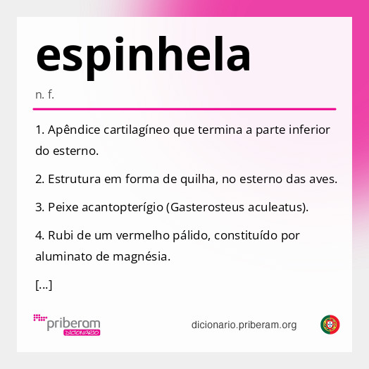 Significado de espinhela