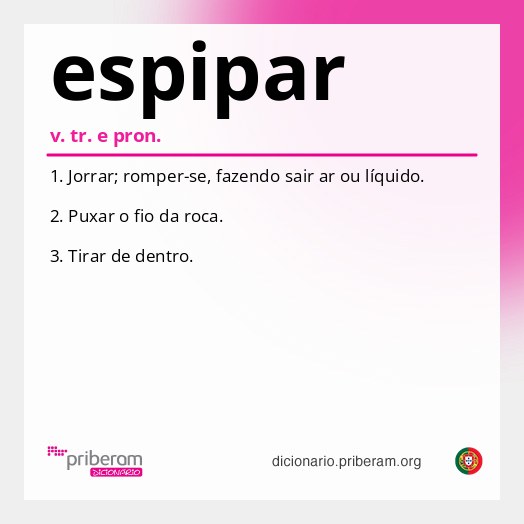 Significado de espipar