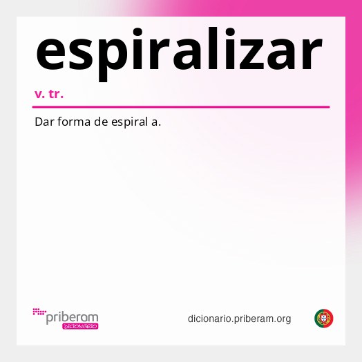 Significado de espiralizar