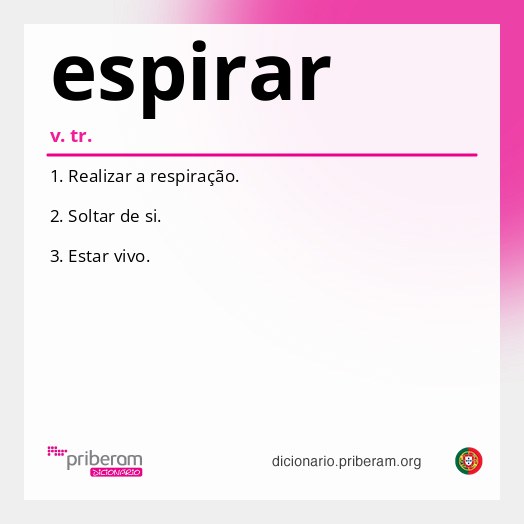 Significado de espirar