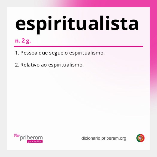 Significado de espiritualista