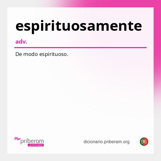 Significado de espirituosamente