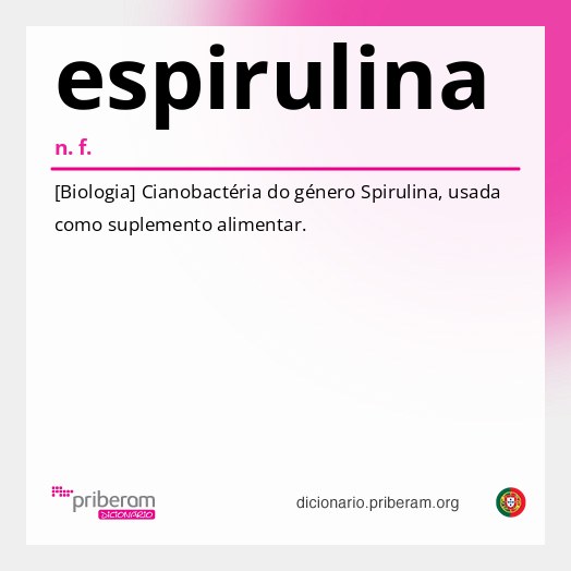 Significado de espirulina