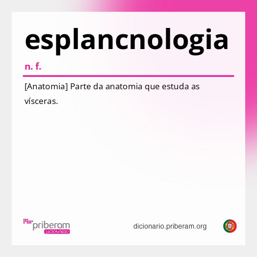 Significado de esplancnologia