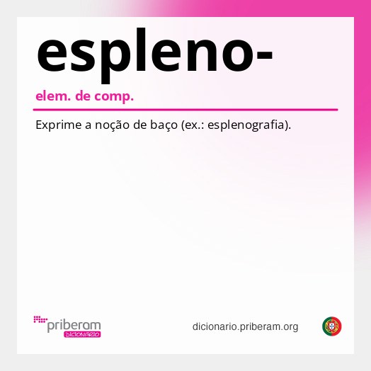 Significado de espleno-