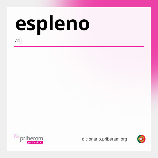 Significado de espleno