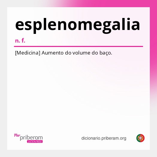 Significado de esplenomegalia