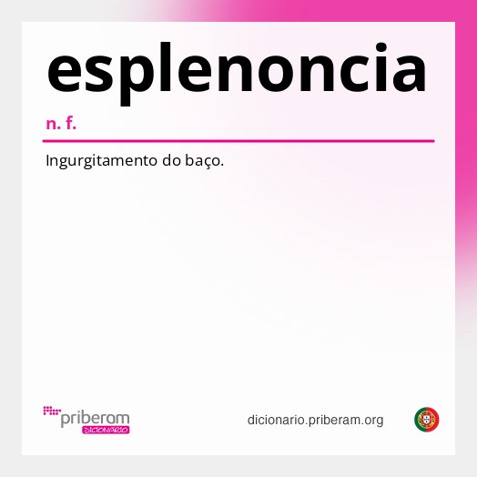 Significado de esplenoncia