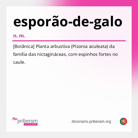 Significado de esporão-de-galo