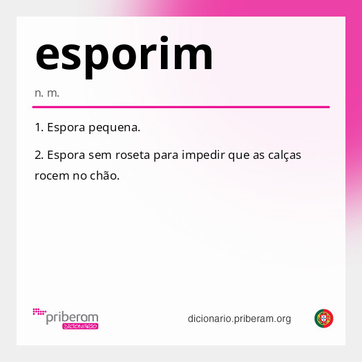 Significado de esporim