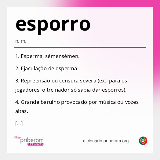 Significado de esporro