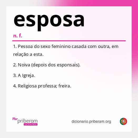Significado de esposa