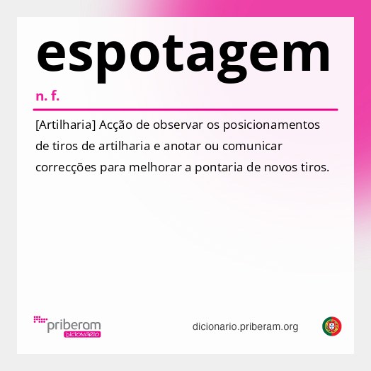 Significado de espotagem
