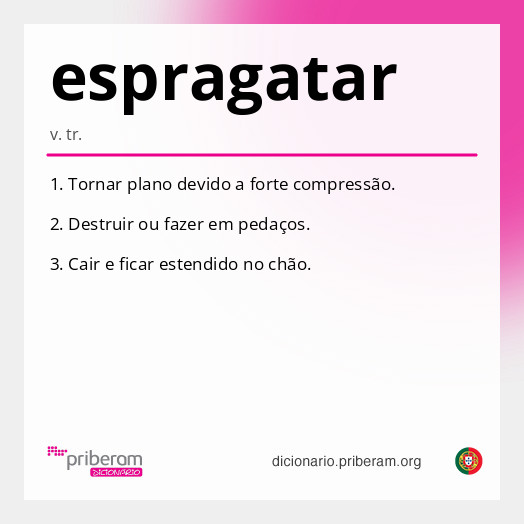 Significado de espragatar