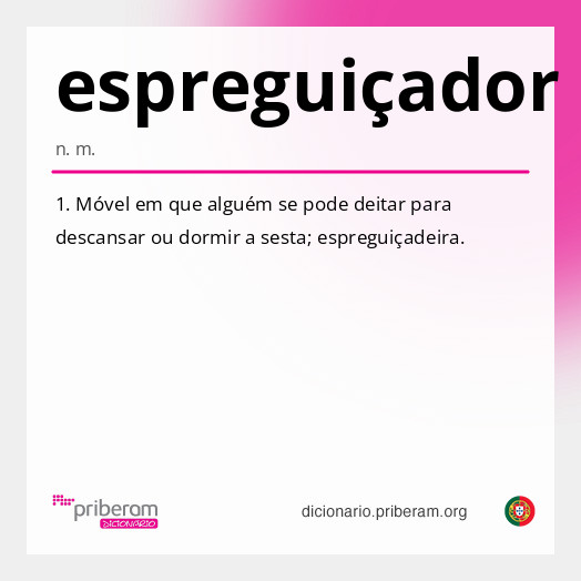 Significado de espreguiçador