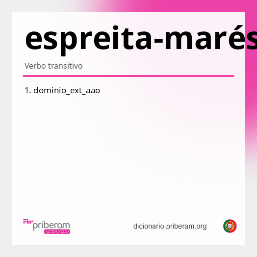 Significado de espreita-marés