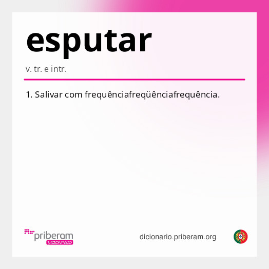 Significado de esputar