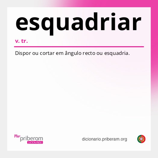 Significado de esquadriar