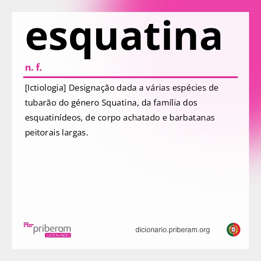 Significado de esquatina