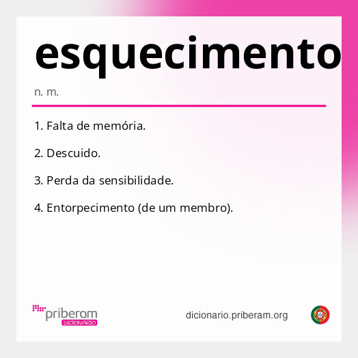Significado de esquecimento