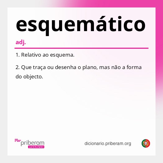 Significado de esquemático