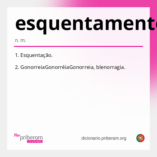 Significado de esquentamento
