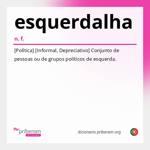 Significado de esquerdalha