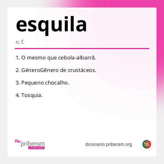 Significado de esquila