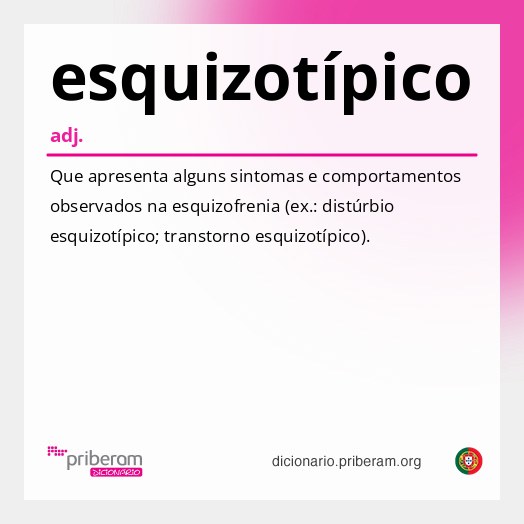 Significado de esquizotípico