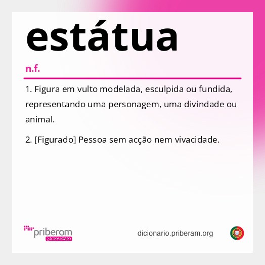 Significado de estátua